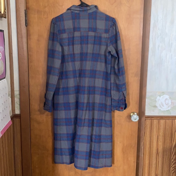 EShakti Plaid Button Shirtdress Sz 6 - Picture 5 of 5